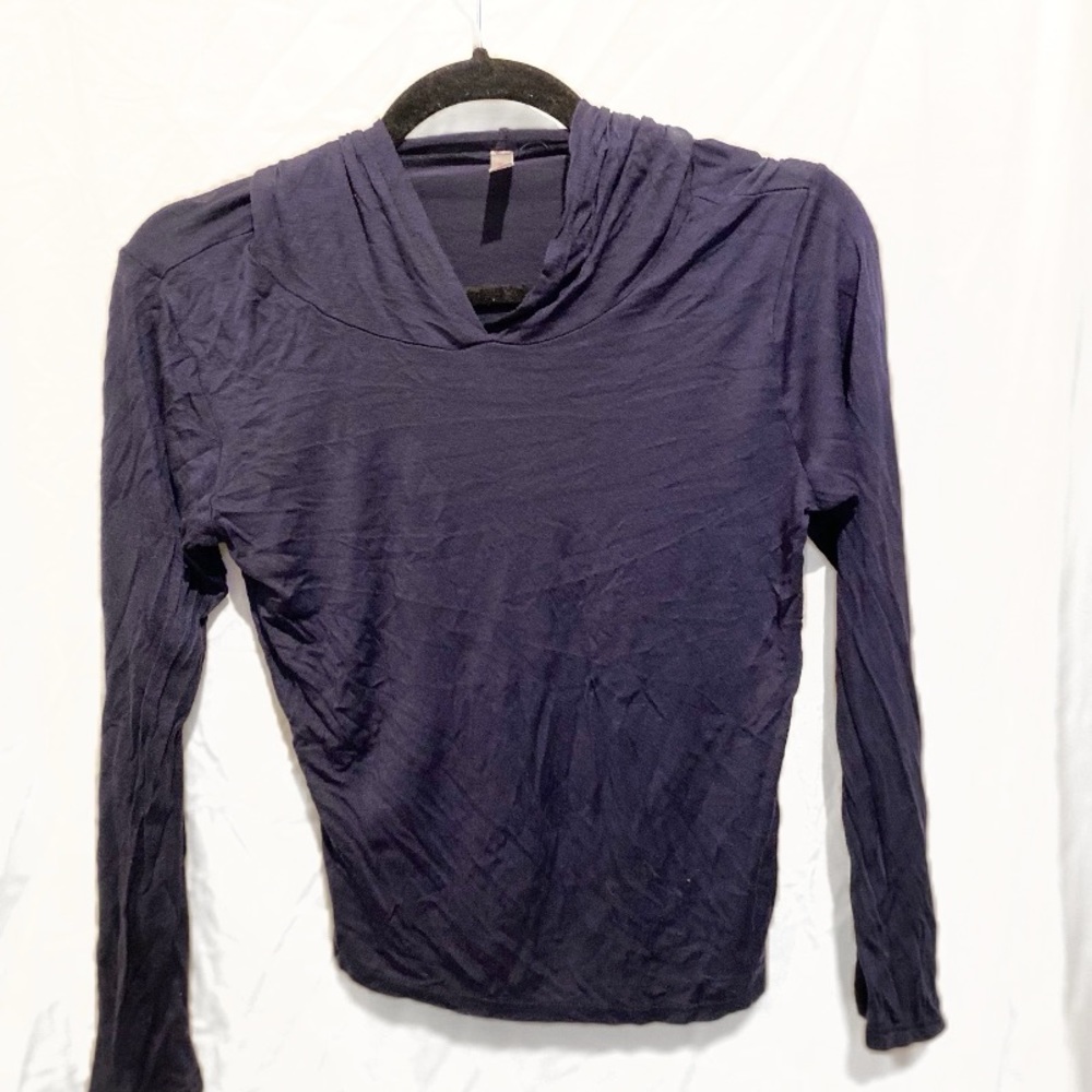 Dark Blue Long Sleeve Light Hoodie